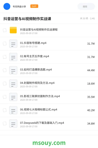 《抖音运营与AI视频制作实战课》AIGC学习资源封面