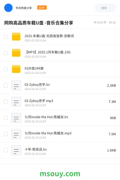 《网购高品质车载U盘 -音乐合集分享》音乐学习资源封面