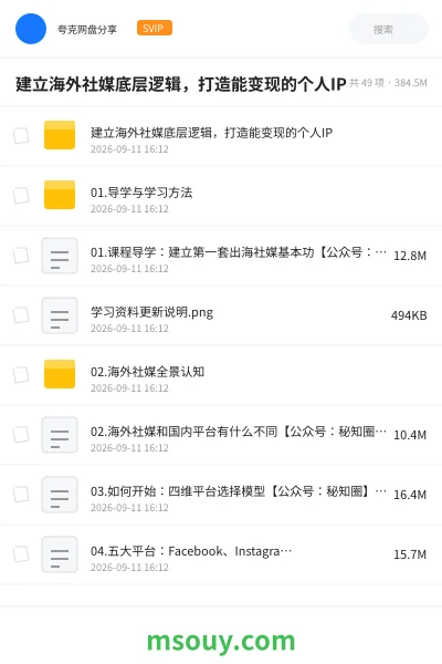 《建立海外社媒底层逻辑,打造能变现的个人IP》AIGC学习资源封面