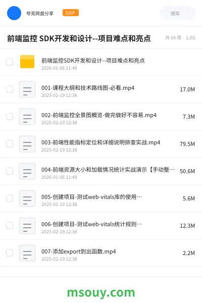 《前端监控 SDK开发和设计--项目难点和亮点》AIGC学习资源封面