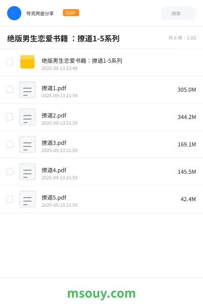 《绝版男生恋爱书籍 :撩道1-5系列》书刊学习资源封面