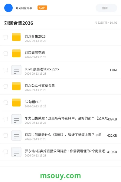 《刘润合集2026》教程学习资源封面