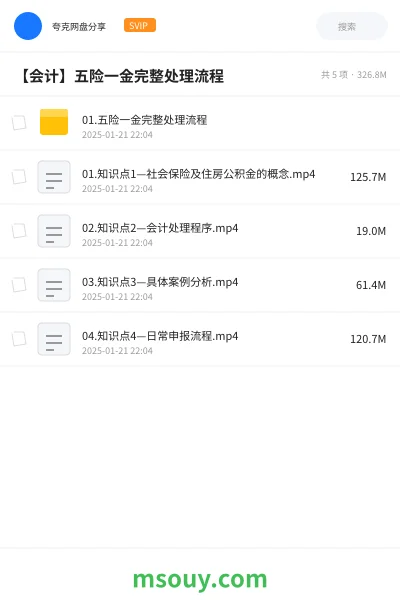 《【会计】五险一金完整处理流程》会计学习资源封面