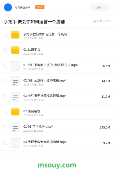 《手把手 教会你如何运营一个店铺》教程学习资源封面