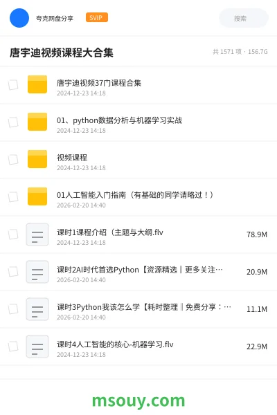 《唐宇迪视频课程大合集》AIGC学习资源封面