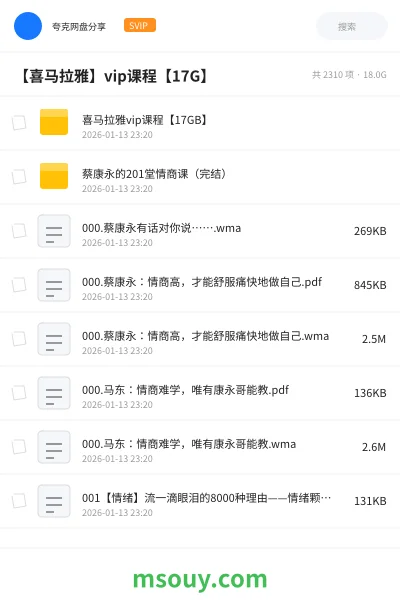 《【喜马拉雅】vip课程【17G】》教程学习资源封面