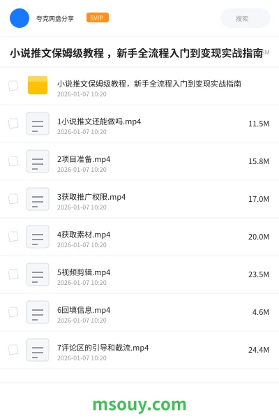 《小说推文保姆级教程 ,新手全流程入门到变现实战指南》教程学习资源封面