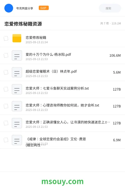 《恋爱修炼秘籍资源》书刊学习资源封面