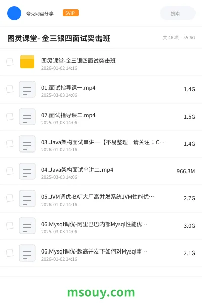 《图灵课堂- 金三银四面试突击班》教程学习资源封面