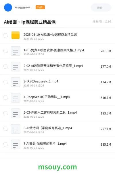 《AI绘画 + ip课程商业精品课》AIGC学习资源封面