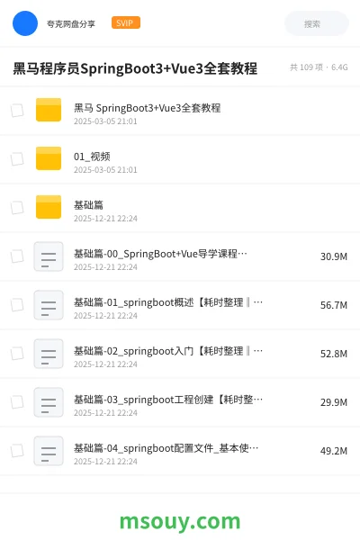 《黑马程序员SpringBoot3+Vue3全套教程》AIGC学习资源封面