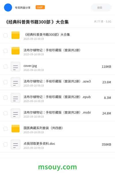 《《经典科普类书籍300部 》大合集》书刊学习资源封面