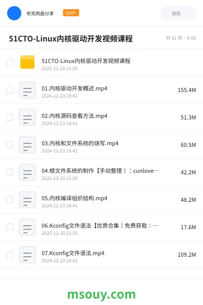 《🔥 51CTO-Linux内核驱动开发视频课程》教程学习资源封面