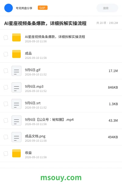 《AI星座视频条条爆款,详细拆解实操流程》AIGC学习资源封面
