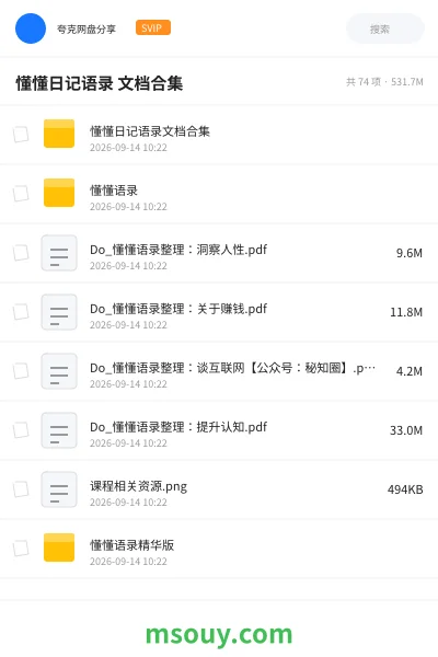 《懂懂日记语录 文档合集》书刊网盘｜学习资源网盘