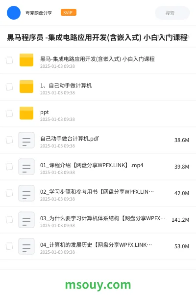 《黑马程序员 -集成电路应用开发(含嵌入式) 小白入门课程》教程学习资源封面