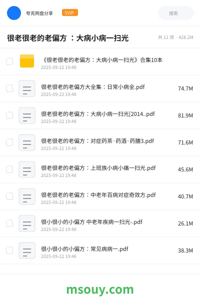 《很老很老的老偏方 :大病小病一扫光》书刊学习资源封面