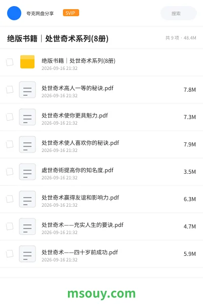 《绝版书籍|处世奇术系列(8册)》书刊学习资源封面