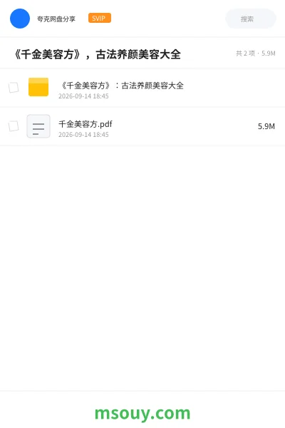 《《千金美容方》,古法养颜美容大全》书刊学习资源封面