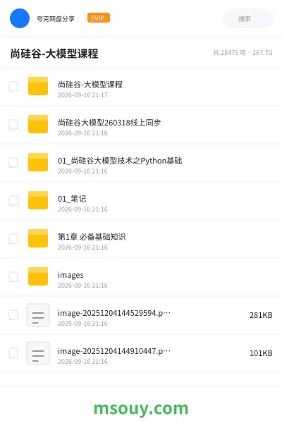 《尚硅谷-大模型课程》AIGC学习资源封面