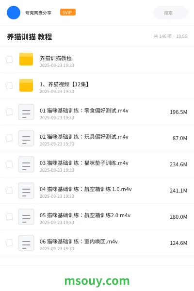 《养猫训猫 教程》教程学习资源封面