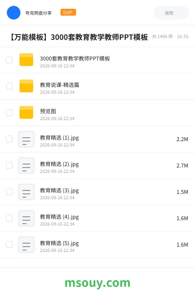 《【万能模板】3000套教育教学教师PPT模板》其他学习资源封面