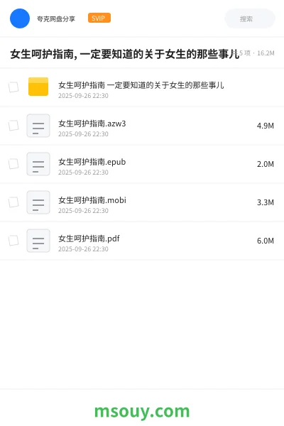 《女生呵护指南, 一定要知道的关于女生的那些事儿》书刊学习资源封面