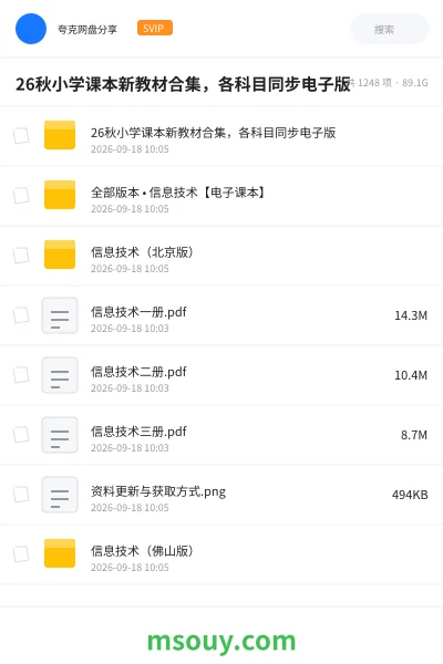 《26秋小学课本新教材合集,各科目同步电子版》学习资源网盘|学习资源网盘