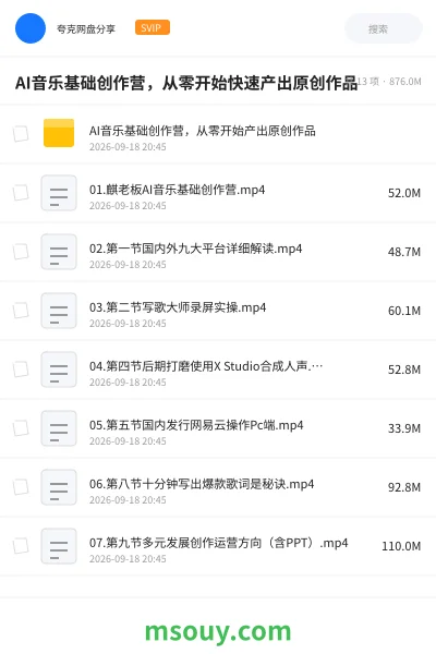 《AI音乐基础创作营,从零开始快速产出原创作品》AIGC学习资源封面