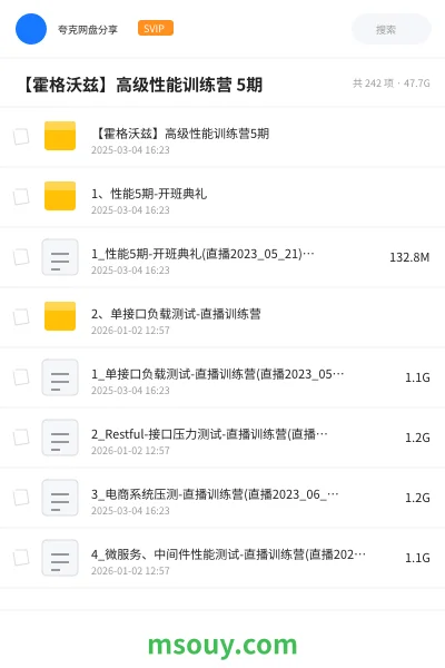 《【霍格沃兹】高级性能训练营 5期》教程学习资源封面