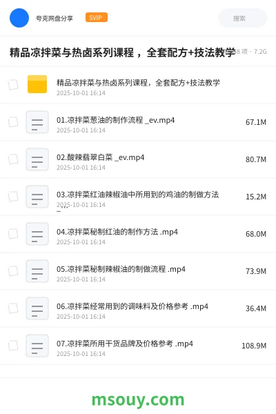《精品凉拌菜与热卤系列课程 ,全套配方+技法教学》教程学习资源封面