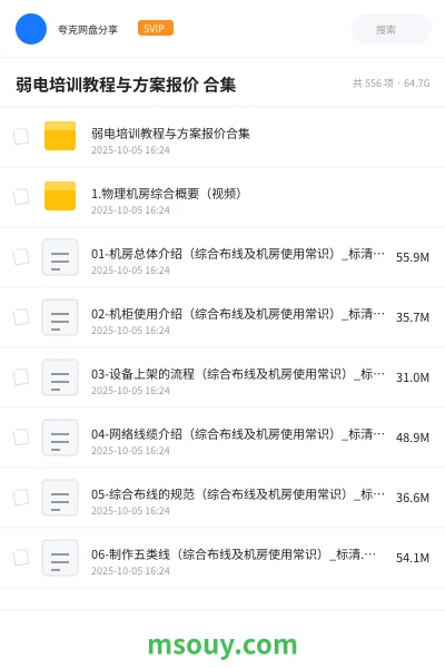 《弱电培训教程与方案报价 合集》教程学习资源封面