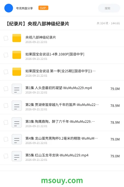 《央视八部神级纪录片》纪录片学习资源封面