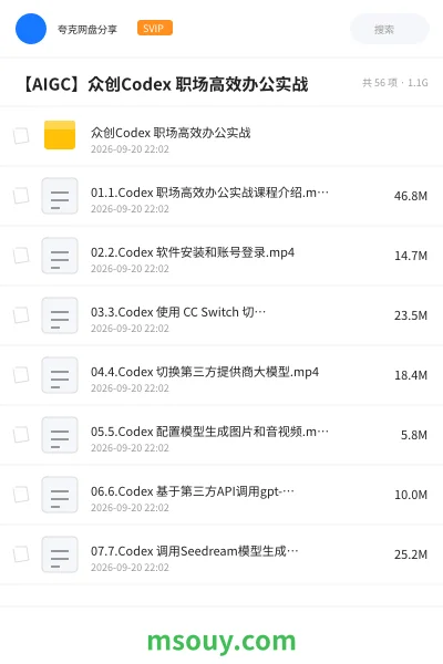 《众创Codex 职场高效办公实战》AIGC学习资源封面