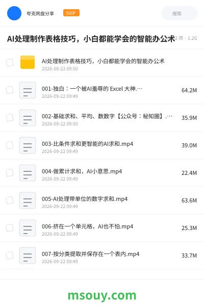 《AI处理制作表格技巧,小白都能学会的智能办公术》AIGC学习资源封面