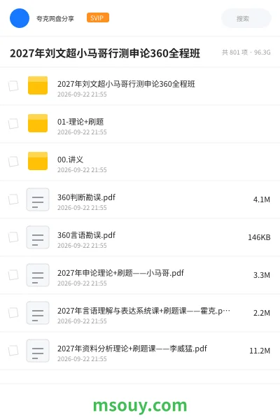 《2027年刘文超小马哥行测申论360全程班》公考学习资源封面