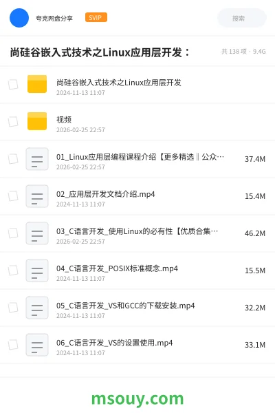《尚硅谷嵌入式技术之Linux应用层开发:》教程学习资源封面