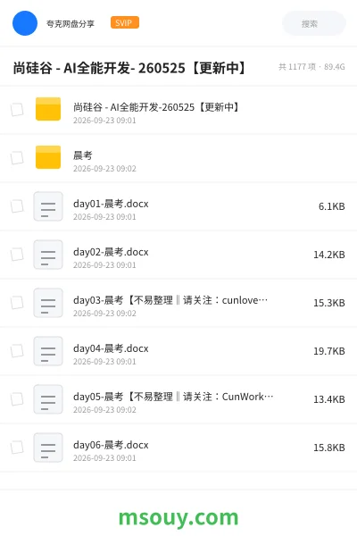 《尚硅谷 - AI全能开发- 260525【更新中】》AIGC学习资源封面