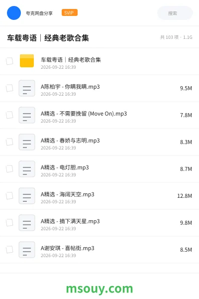《🎵车载粤语|经典老歌合集》音乐学习资源封面