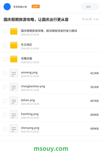 《国庆假期旅游攻略,让国庆出行更从容》其他学习资源封面