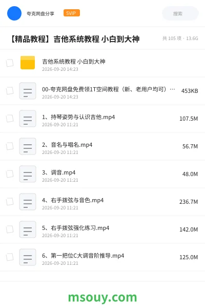 《【精品教程】吉他系统教程 小白到大神》教程学习资源封面