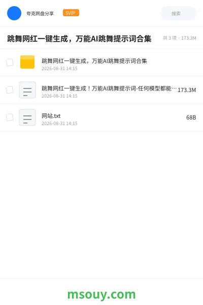 《跳舞网红一键生成,万能AI跳舞提示词合集》AIGC学习资源封面