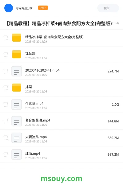 《【精品教程】精品凉拌菜+卤肉熟食配方大全(完整版)》教程学习资源封面