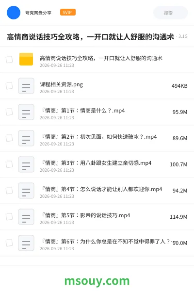 《高情商说话技巧全攻略,一开口就让人舒服的沟通术》教程学习资源封面