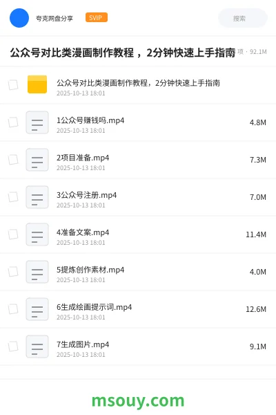《公众号对比类漫画制作教程 ,2分钟快速上手指南》AIGC学习资源封面