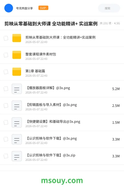 《剪映从零基础到大师课 :全功能精讲+ 实战案例》AIGC学习资源封面