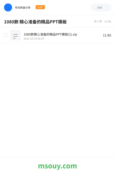 《1080款 精心准备的精品PPT模板》教程网盘|学习资源网盘