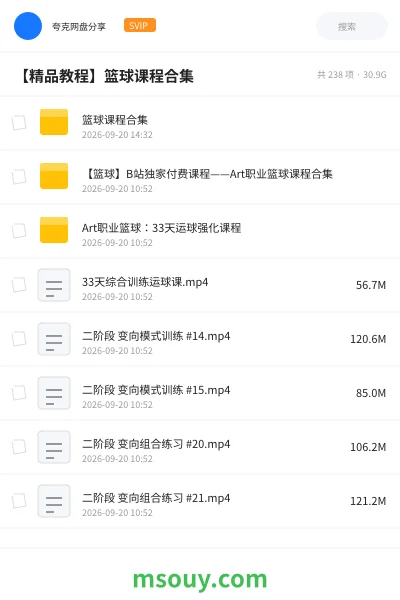 《【精品教程】🏀篮球课程合集》教程学习资源封面