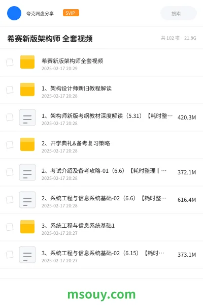 《希赛 新版架构师全套视频》职业资格学习资源封面
