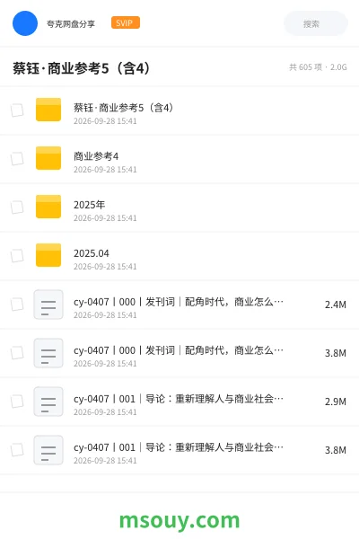 《蔡钰·商业参考5(含4)》AIGC学习资源封面